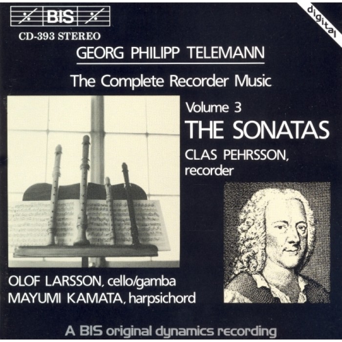 泰勒曼:直笛作品全集第三集 telemann:recorder sonatas